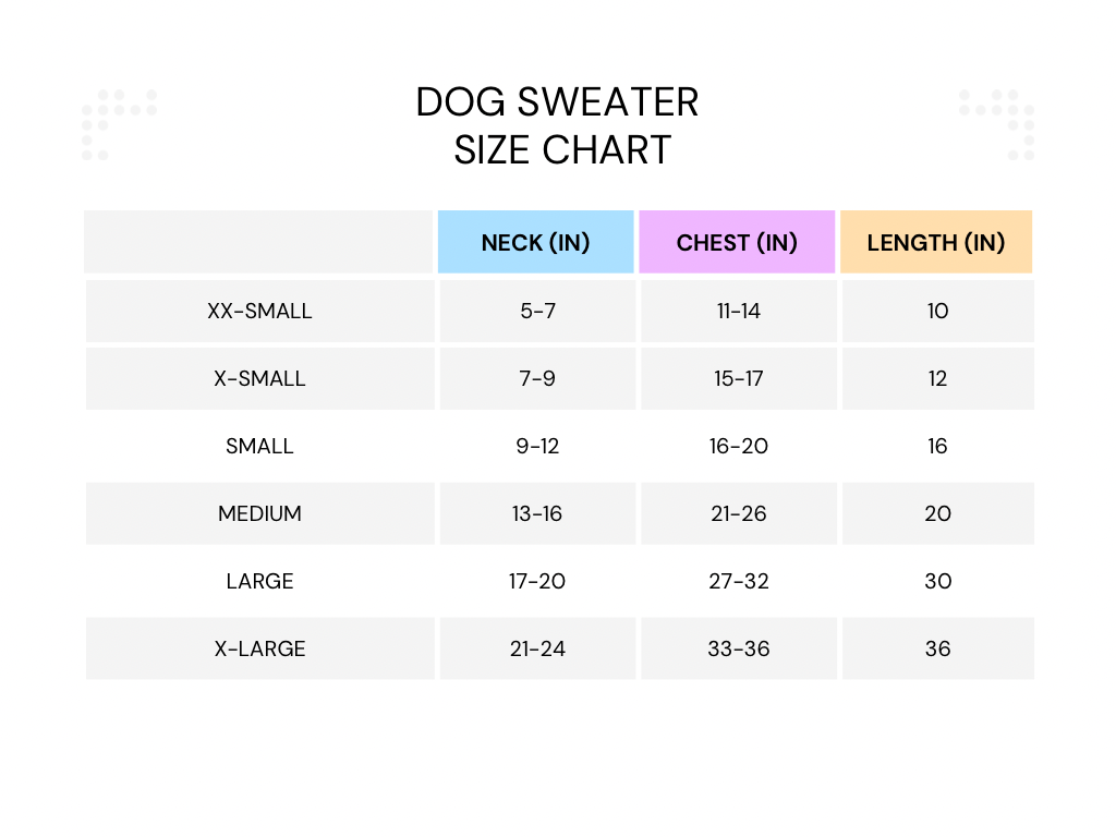 Too Sweet Dog Sweater
