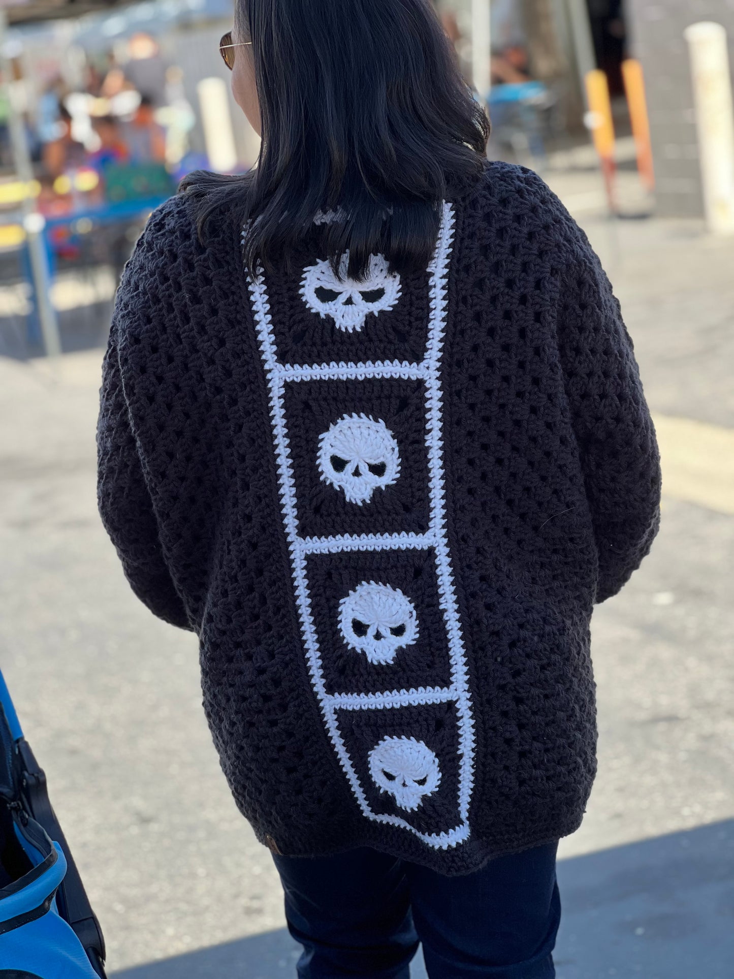 Skull Hexagon Cardigan